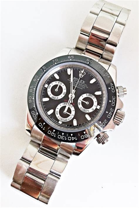 rolex extensible acero bisel negro 2213